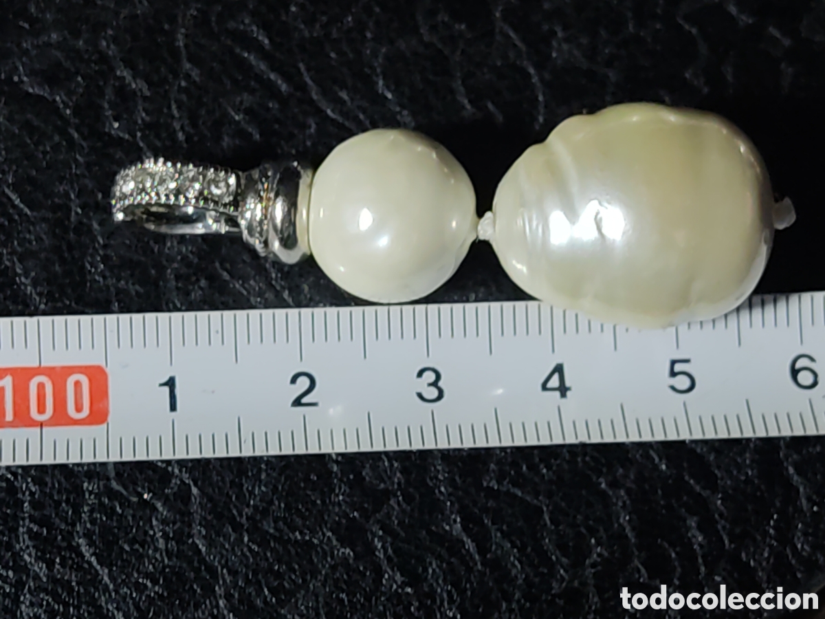 Joyeria: Collar de 5 tipos de perlas hermosas con colgante. - Foto 3