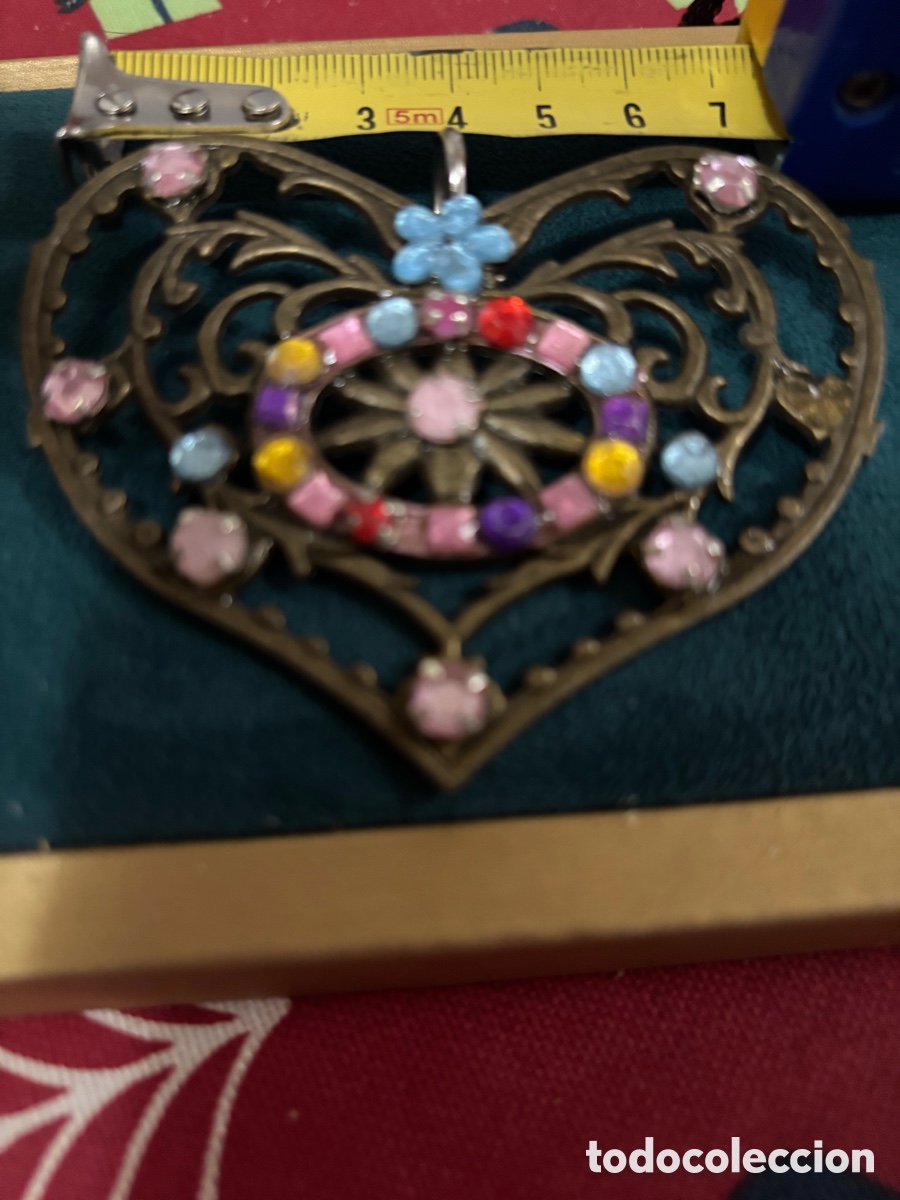 Joyeria: Colgante de coraz&oacute;n con pedrer&iacute;a - Foto 2