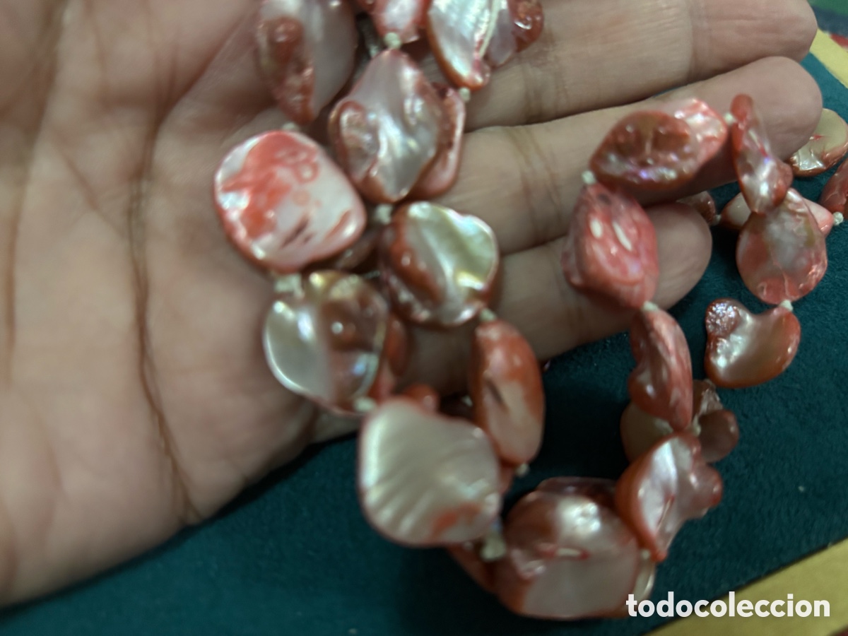 Joyeria: Collar de perlas de n&aacute;car rosadas - Foto 2