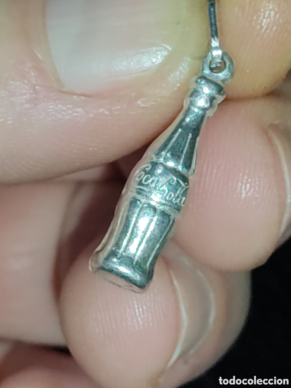 Joyeria: Colgante botella de Coca cola de plata 925. - Foto 1