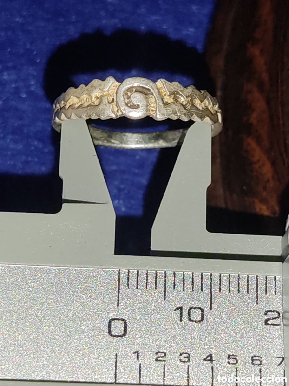 Joyeria: Anillo celta de plata contrastada.Vintage. - Foto 2