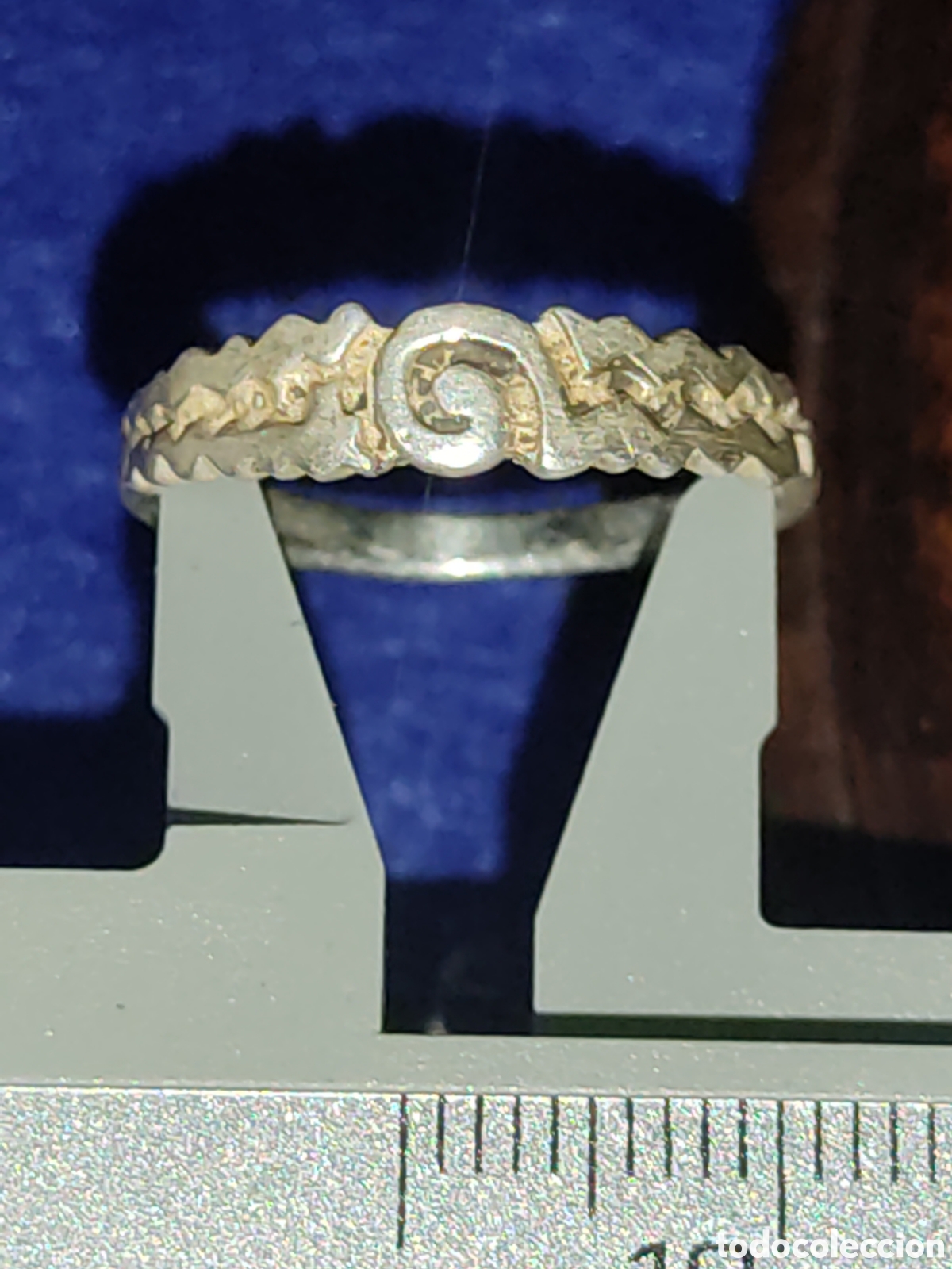 Joyeria: Anillo celta de plata contrastada.Vintage. - Foto 1