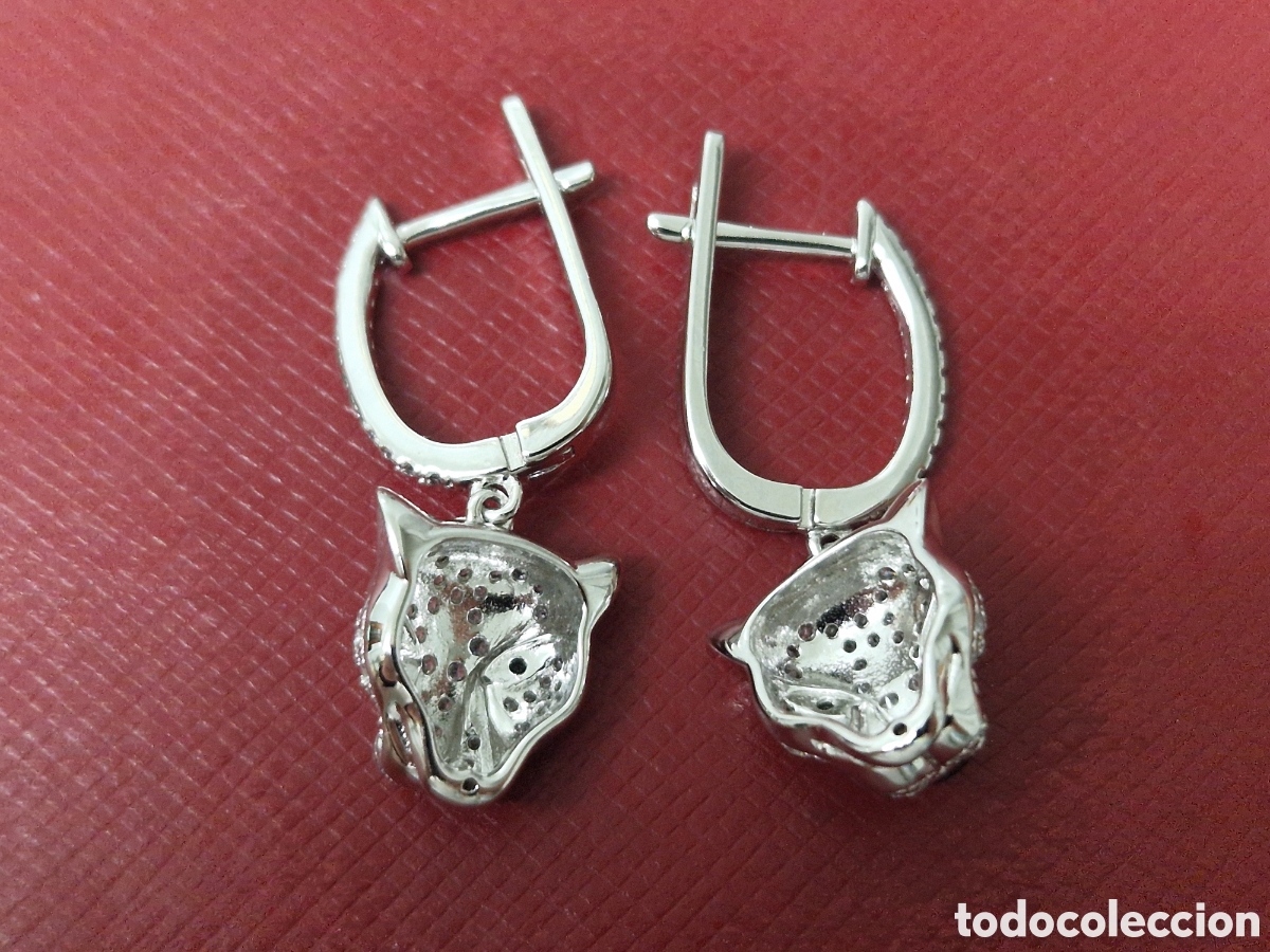Joyeria: PENDIENTES PLATA PANTERA - Foto 3