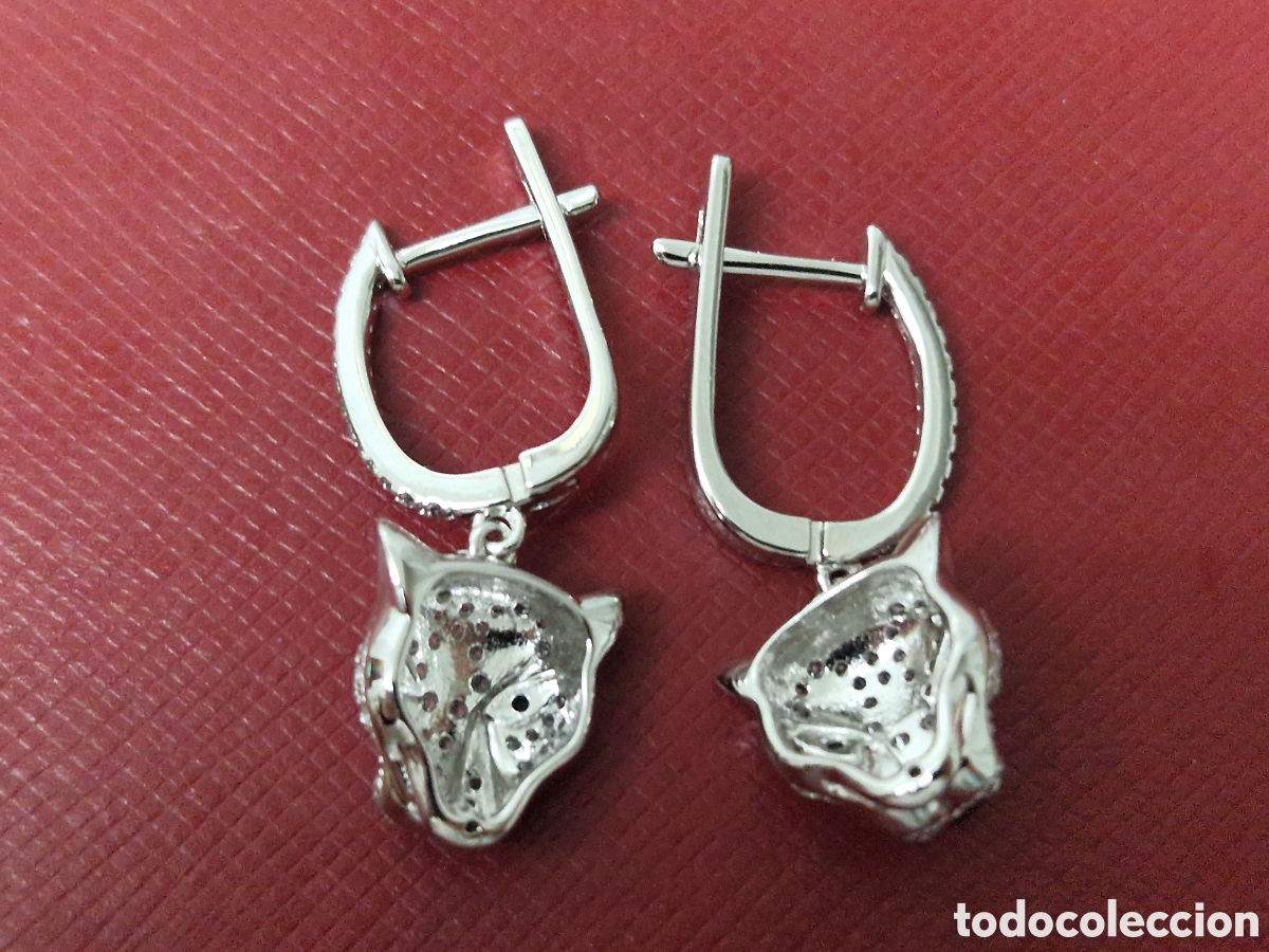 Joyeria: PENDIENTES PLATA PANTERA - Foto 4