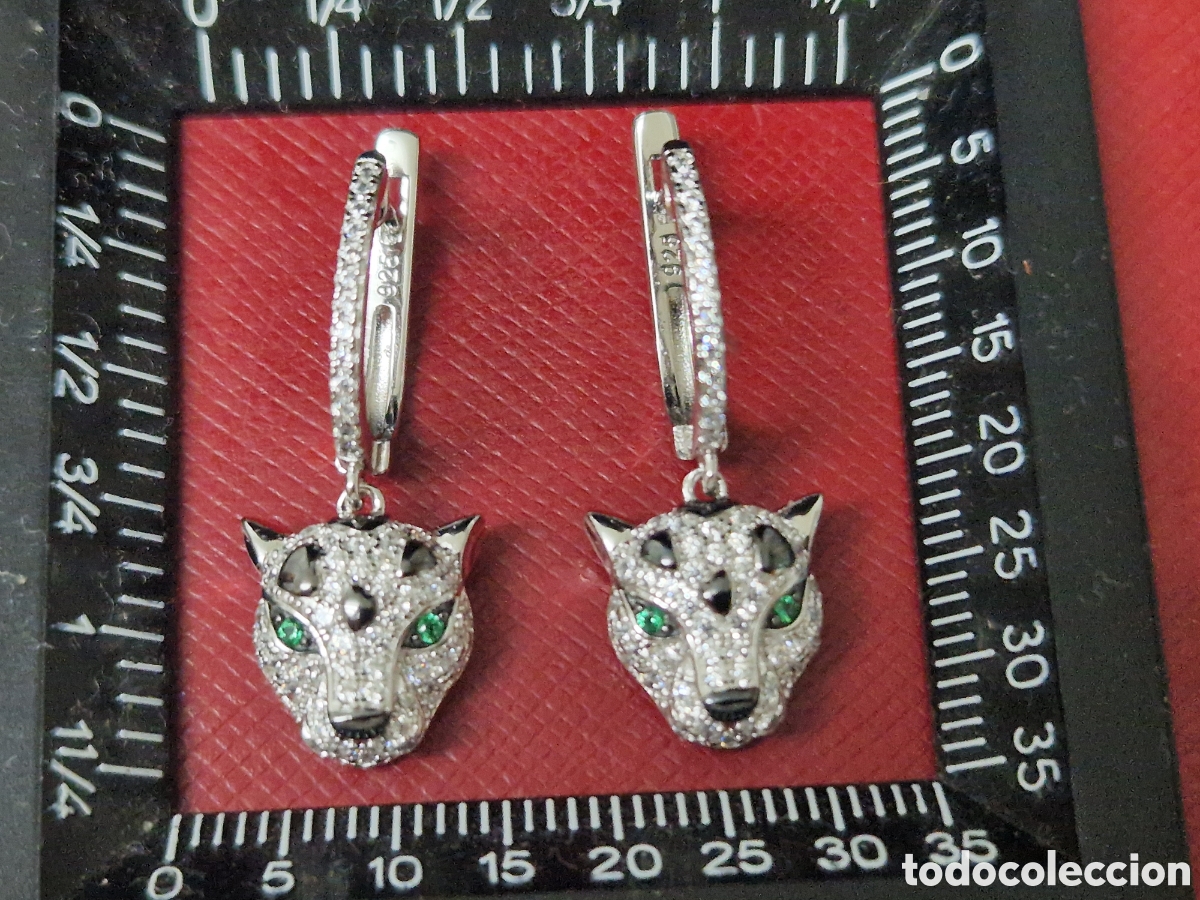 Joyeria: PENDIENTES PLATA PANTERA - Foto 5