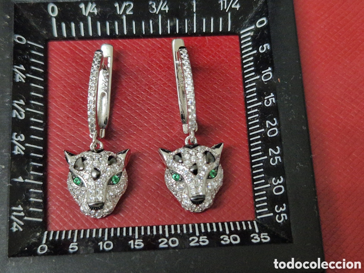 Joyeria: PENDIENTES PLATA PANTERA - Foto 6