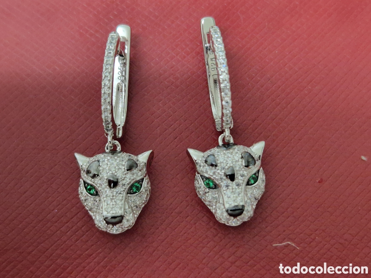 Joyeria: PENDIENTES PLATA PANTERA - Foto 7