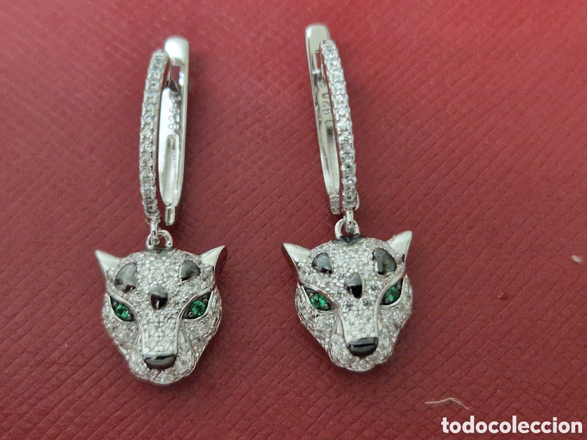 Joyeria: PENDIENTES PLATA PANTERA - Foto 8