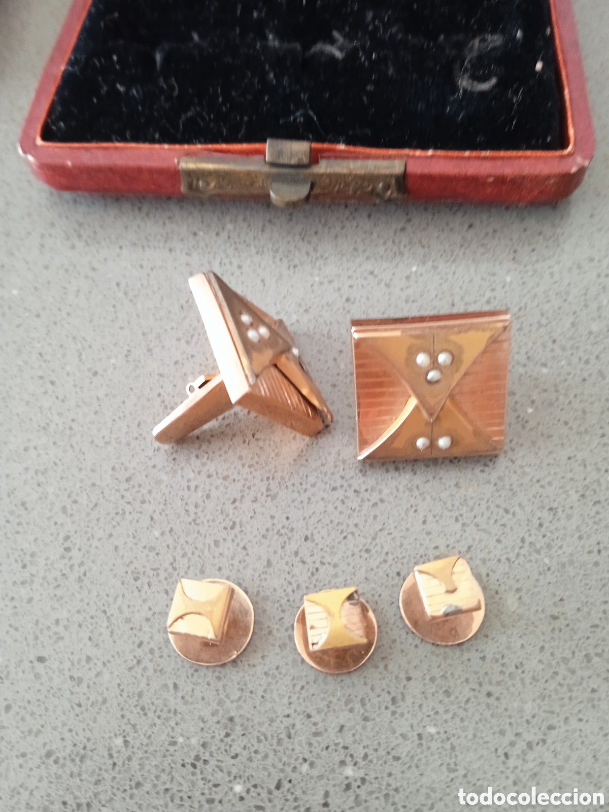 Joyeria: Juego de gemelos con tres peque&ntilde;os botones - Foto 5