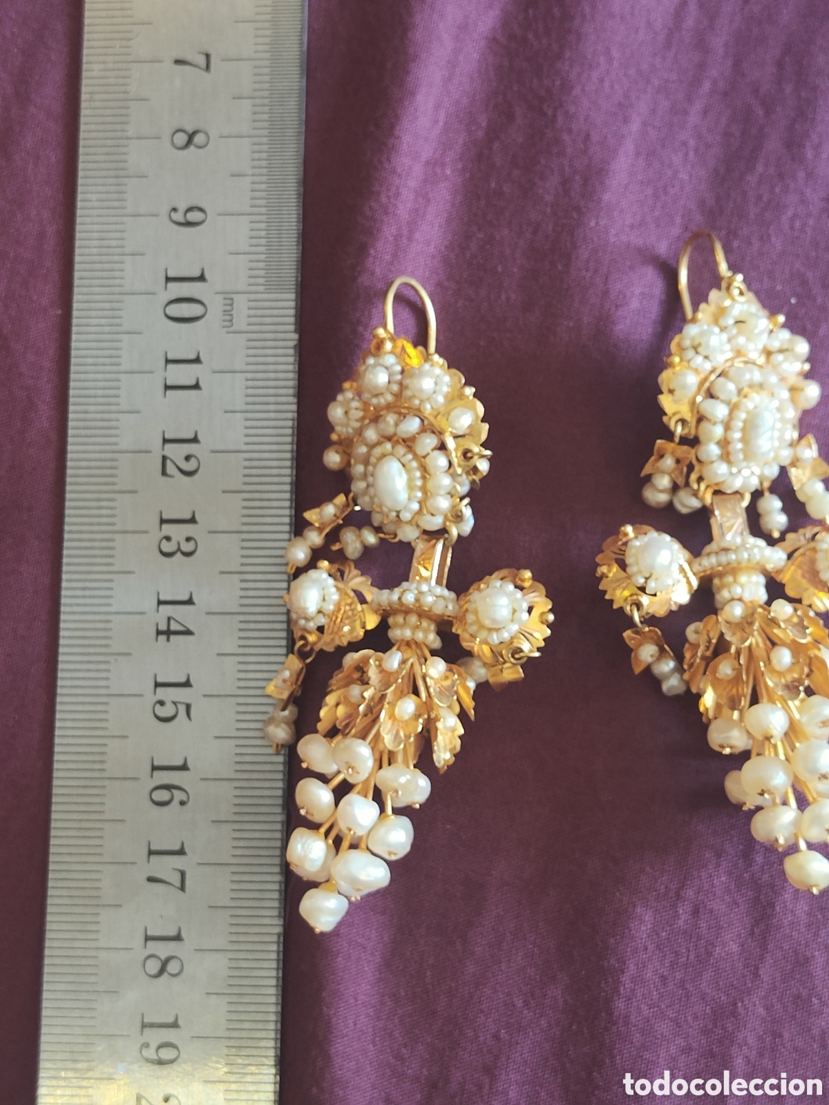 Joyeria: Pendientes vintage fallera adulta - Foto 3