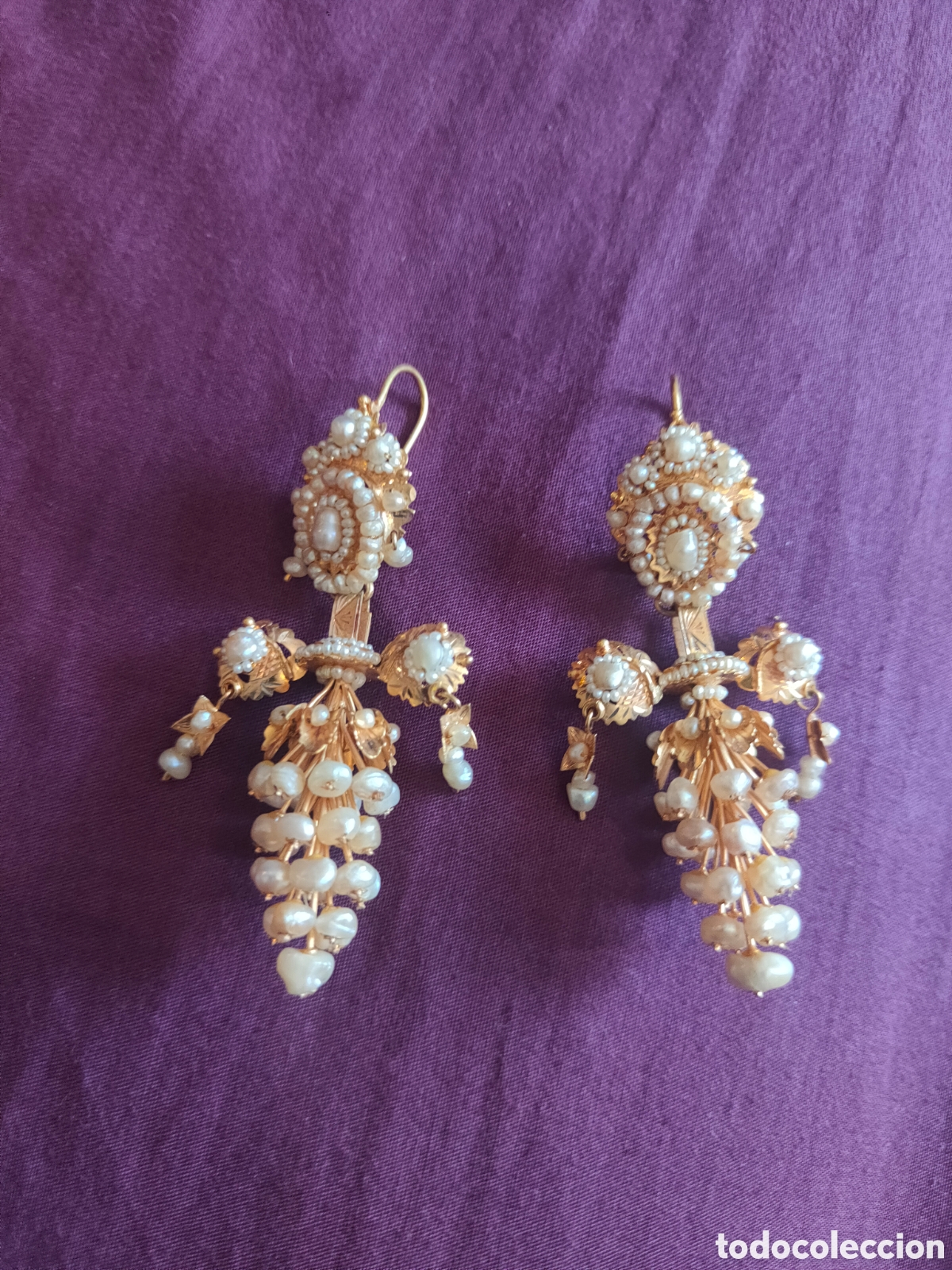 Joyeria: Pendientes vintage fallera adulta - Foto 5