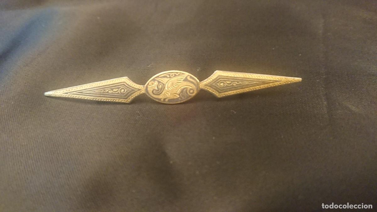 Joyeria: Broche antiguo damasquinado - Foto 6