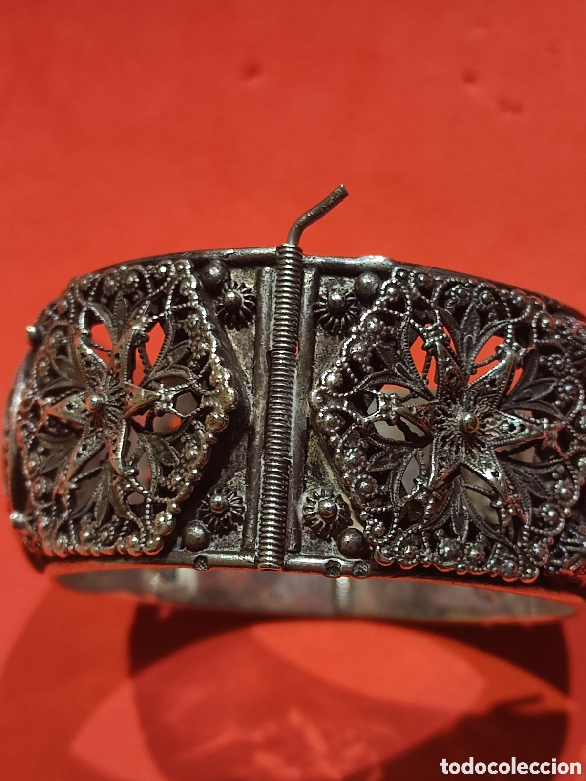 Joyeria: Antigua pulsera esclava Iran&iacute; en plata - Foto 3