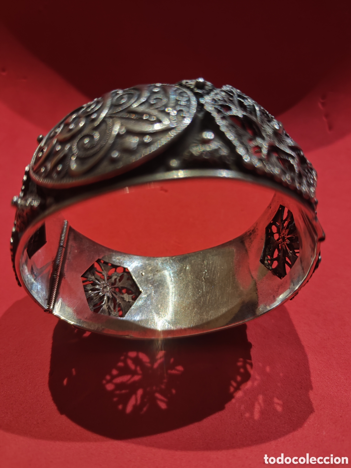 Joyeria: Antigua pulsera esclava Iran&iacute; en plata - Foto 7