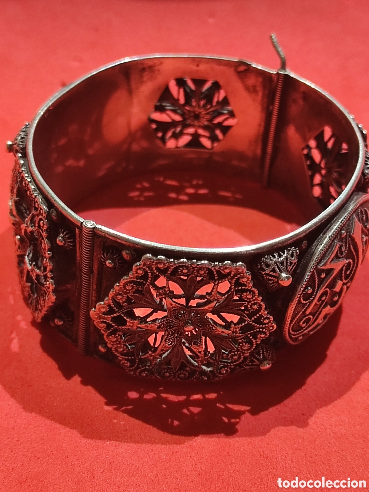Joyeria: Antigua pulsera esclava Iran&iacute; en plata - Foto 1