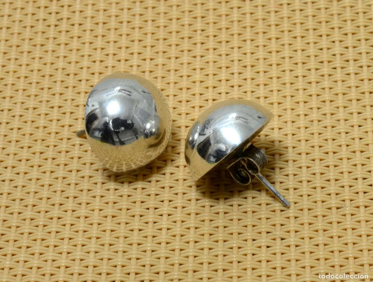 Joyeria: PENDIENTES VINTAGE, SEMIESFERAS DE PLATA - Foto 1