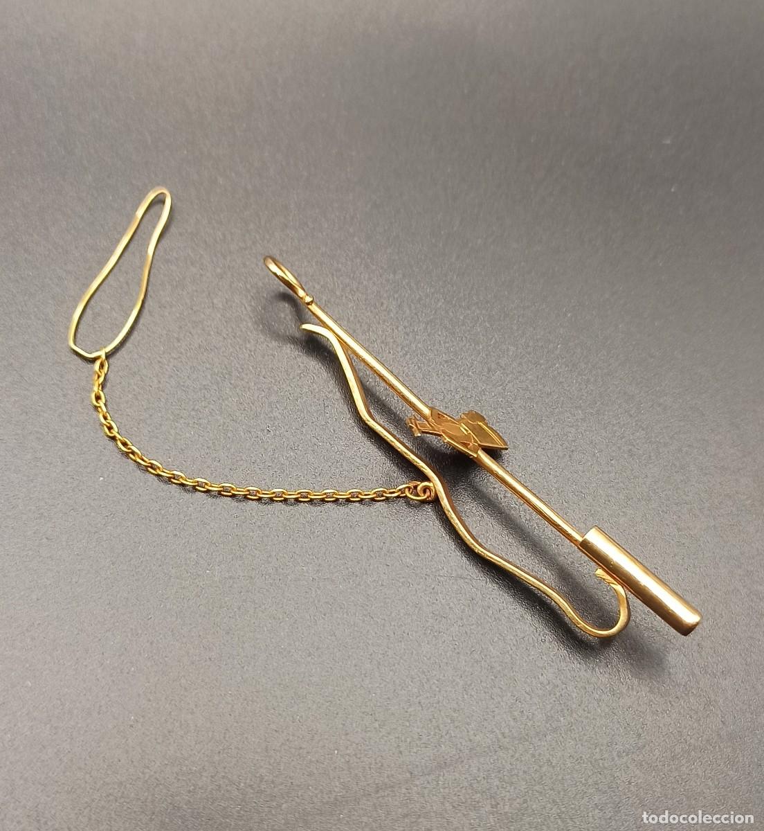 Joyeria: Alfiler Corbata Tio Pepe. Oro 18K - Foto 3