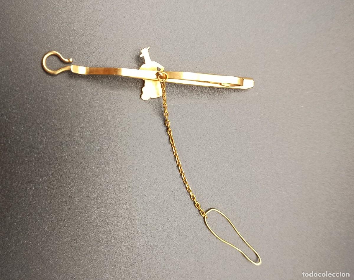 Joyeria: Alfiler Corbata Tio Pepe. Oro 18K - Foto 4