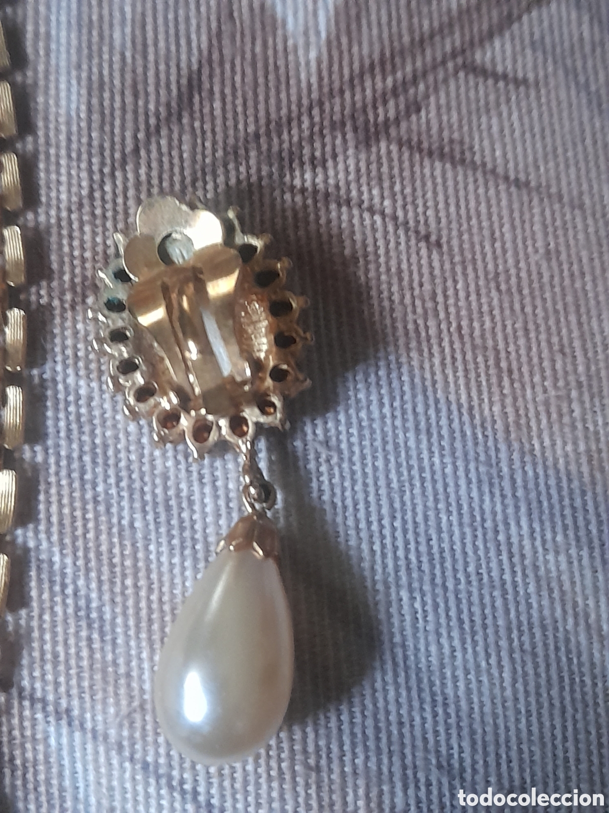 Joyeria: Bonito conjunto de pendientes y Gargantilla, Chapado en oro - Foto 5