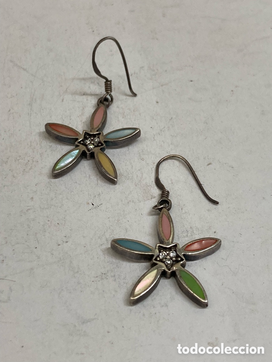 Joyeria: Pendientes de plata n&aacute;car P220 - Foto 1