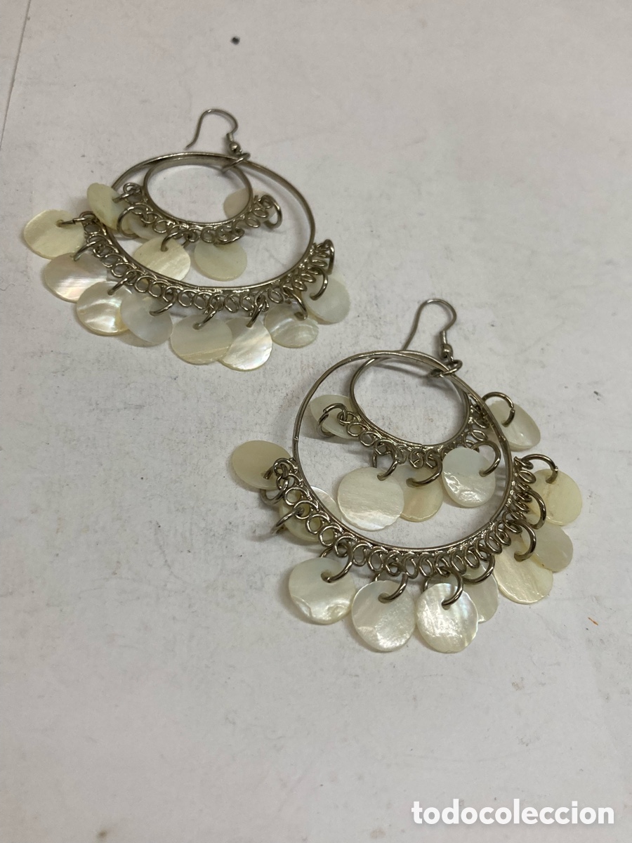 Joyeria: Pendientes de bisuter&iacute;a con n&aacute;car P221 - Foto 2