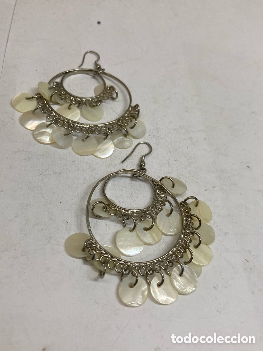 Joyeria: Pendientes de bisuter&iacute;a con n&aacute;car P221 - Foto 1