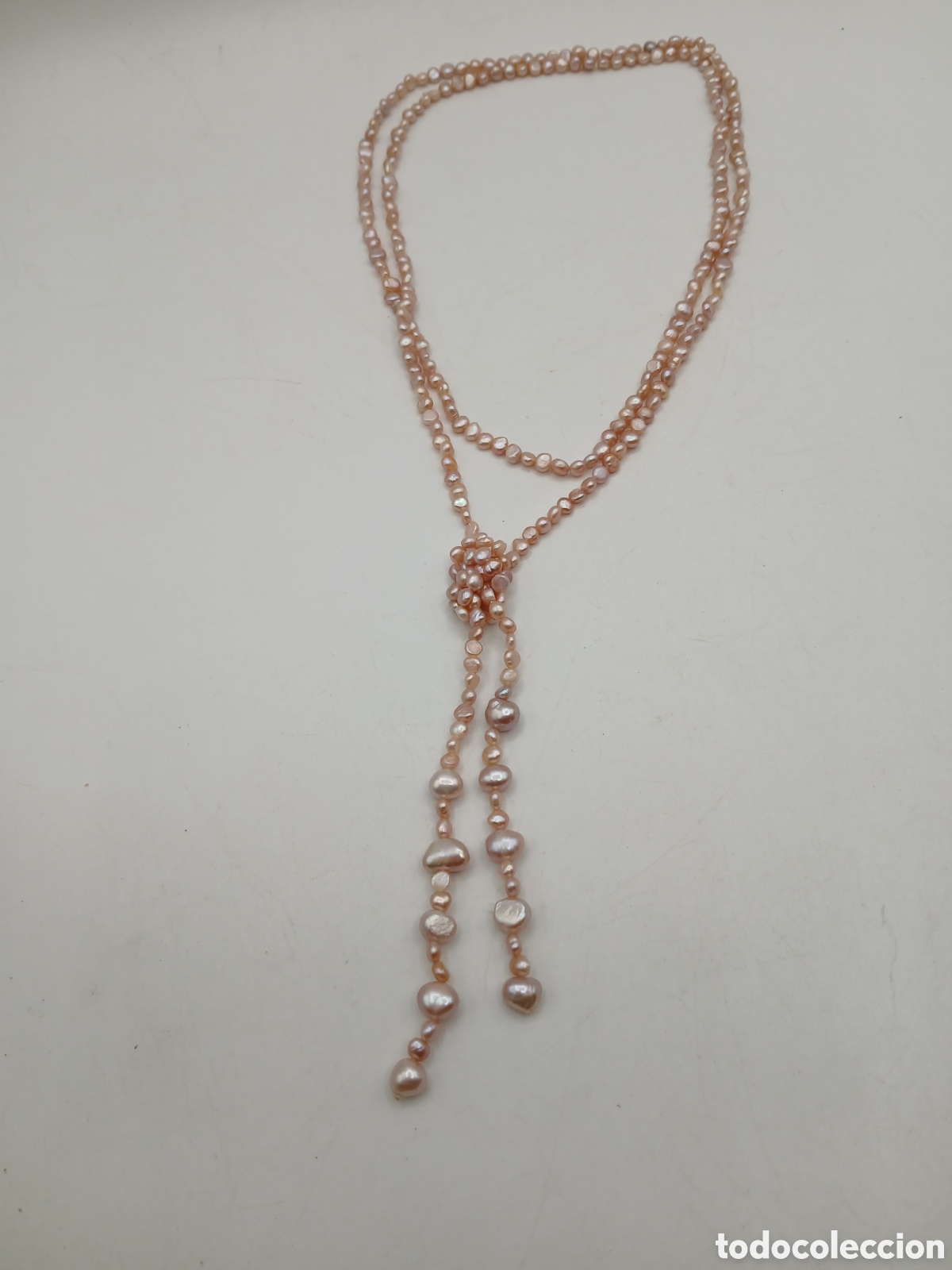 Joyeria: Collar perlas australianas reflejo dorado. Sin cierre - Foto 4
