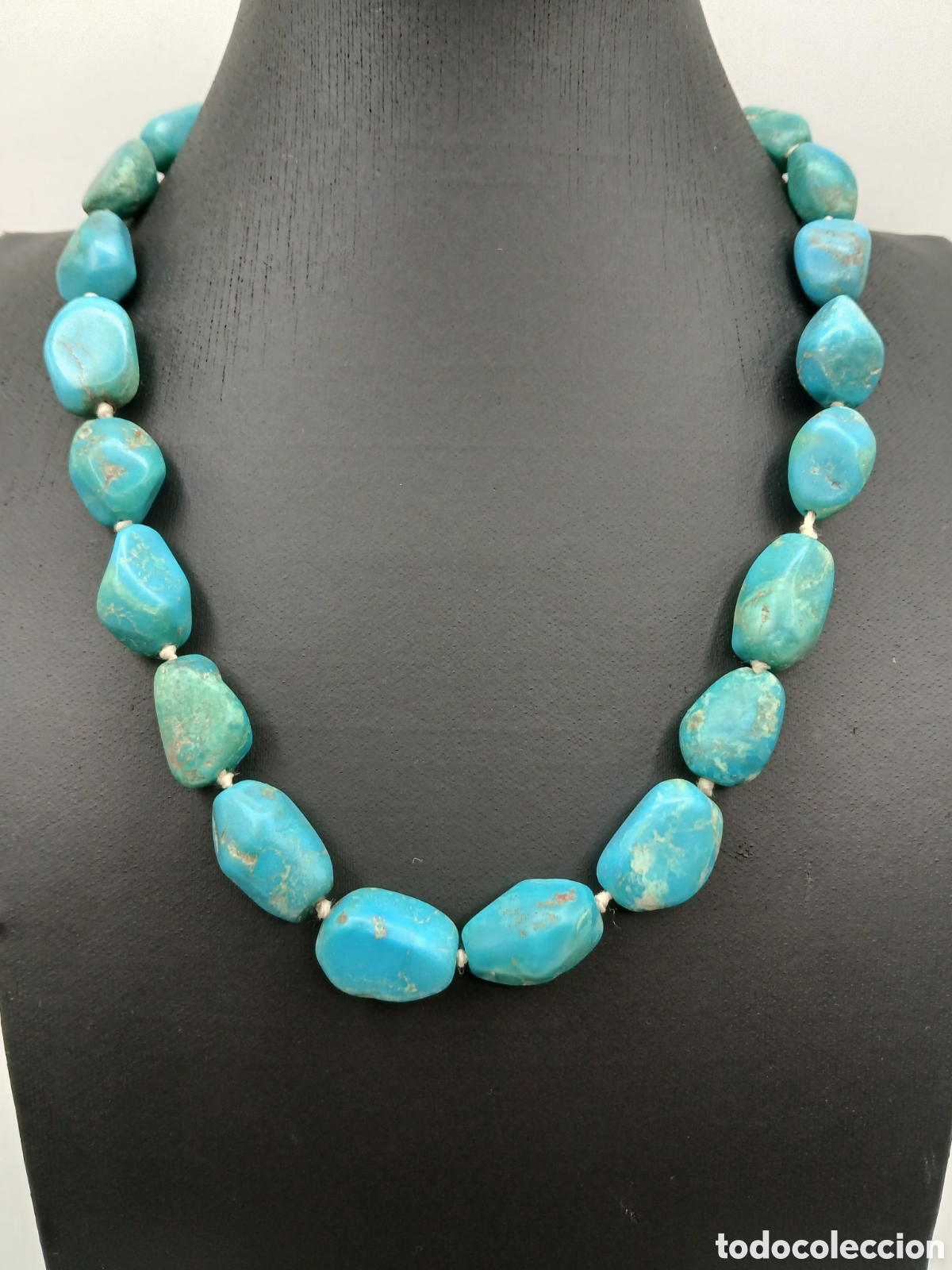 Joyeria: Collar turquesa y plata 925mls - Foto 1