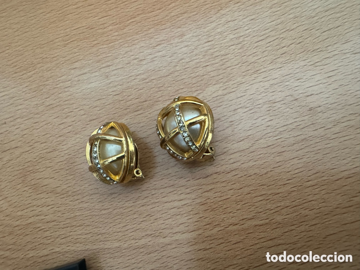 Joyeria: Lote de pendientes, dorados, antiguos - Foto 4