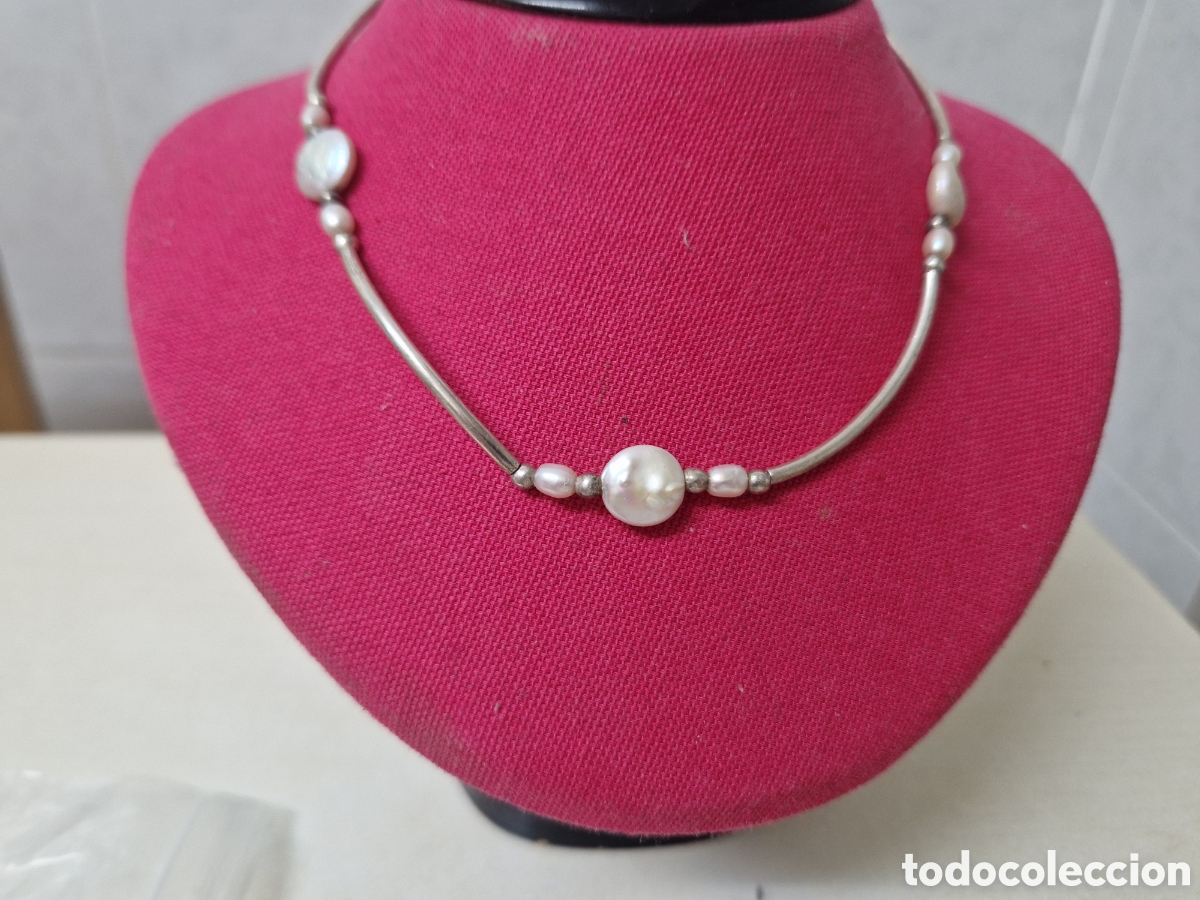 Joyeria: GARGANTILLA PLATA Y PERLAS NATUTALES - Foto 5