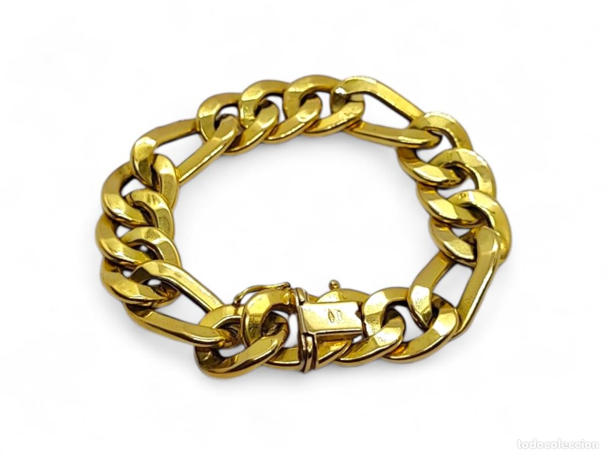 Joyeria: Pulsera Oro 18 Quilates Eslab&oacute;n Tres Uno - Foto 1