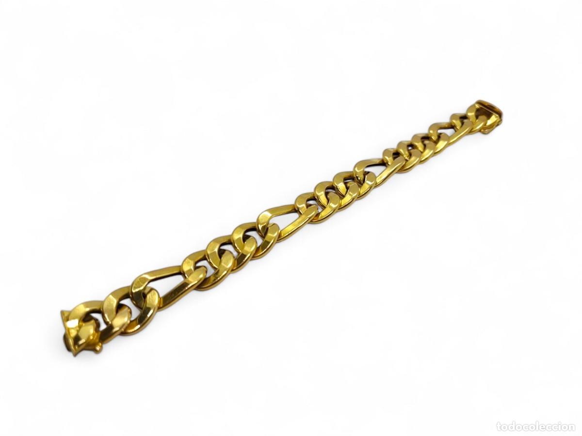 Joyeria: Pulsera Oro 18 Quilates Eslab&oacute;n Tres Uno - Foto 2