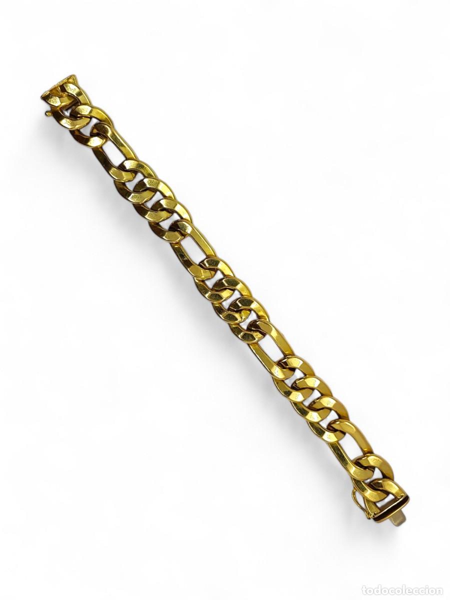 Joyeria: Pulsera Oro 18 Quilates Eslab&oacute;n Tres Uno - Foto 3