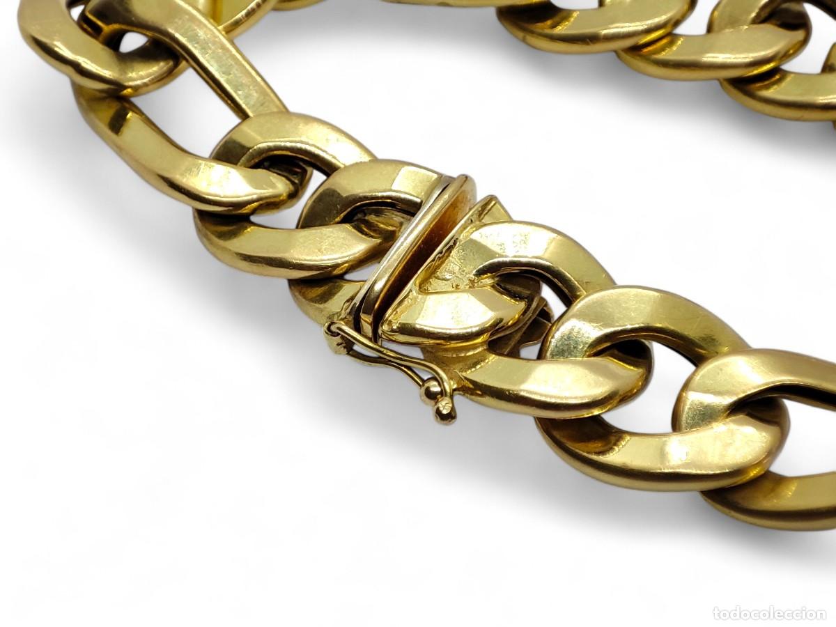 Joyeria: Pulsera Oro 18 Quilates Eslab&oacute;n Tres Uno - Foto 4