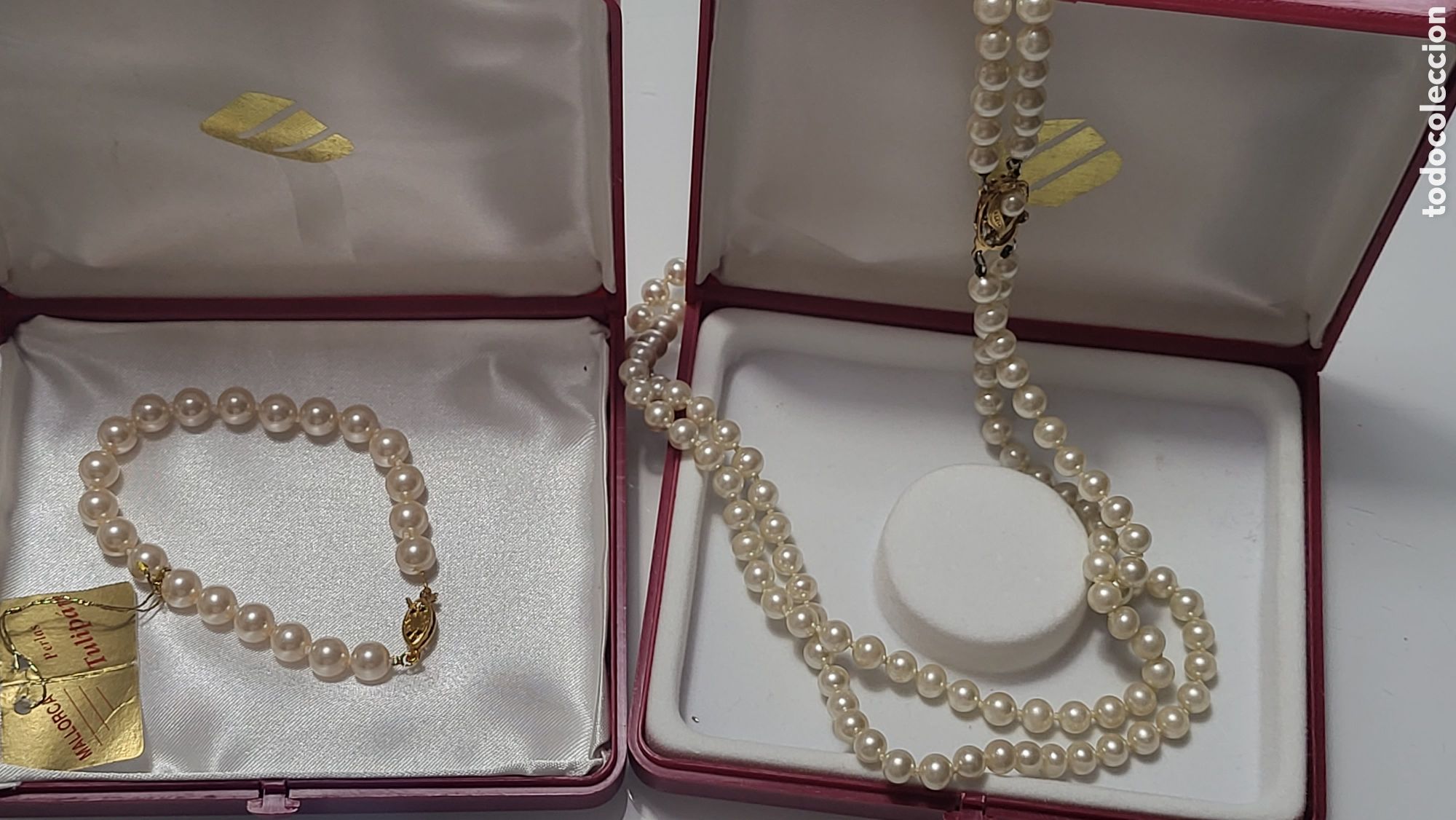 Joyeria: COLLAR Y PULSERA DE PERLAS CHAPADO ORO - Foto 7