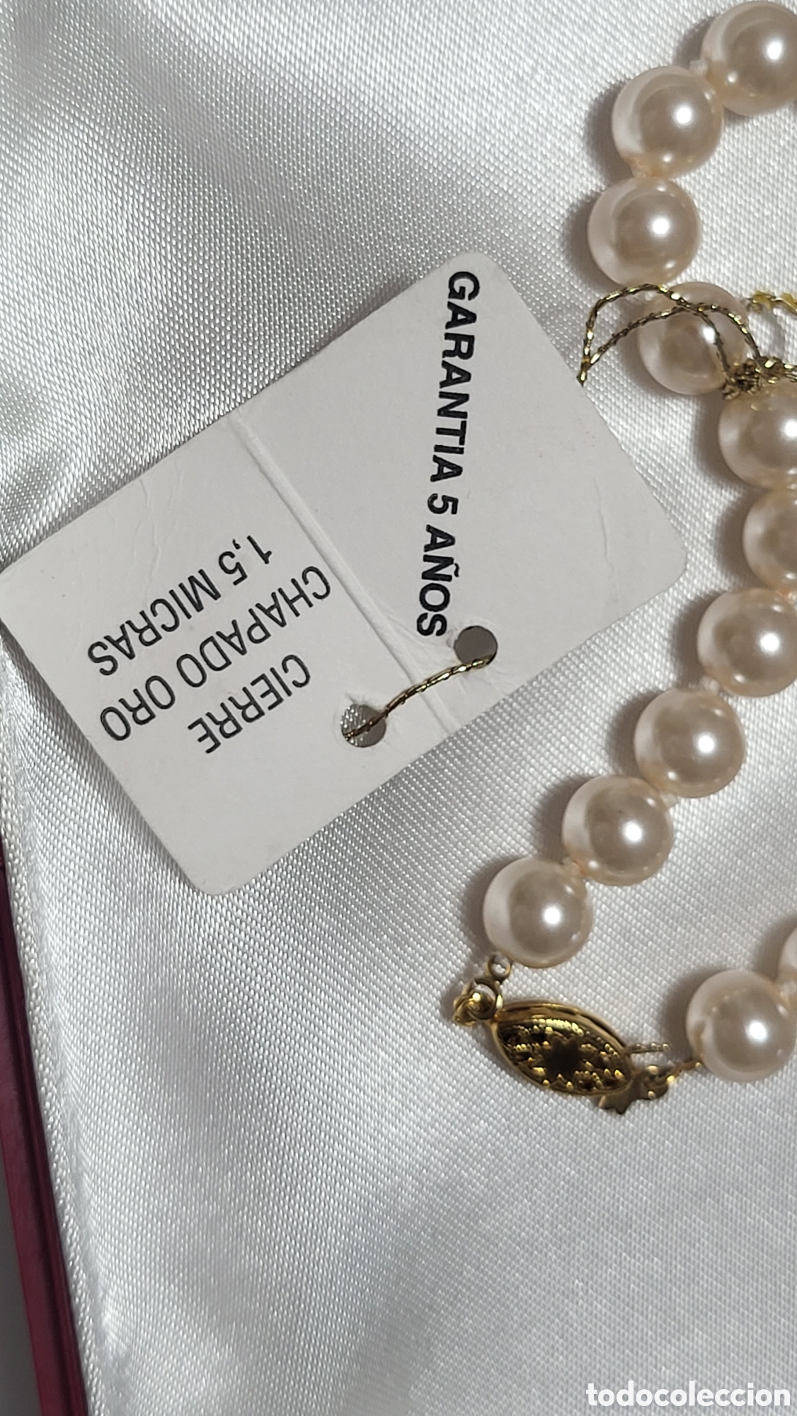Joyeria: COLLAR Y PULSERA DE PERLAS CHAPADO ORO - Foto 8