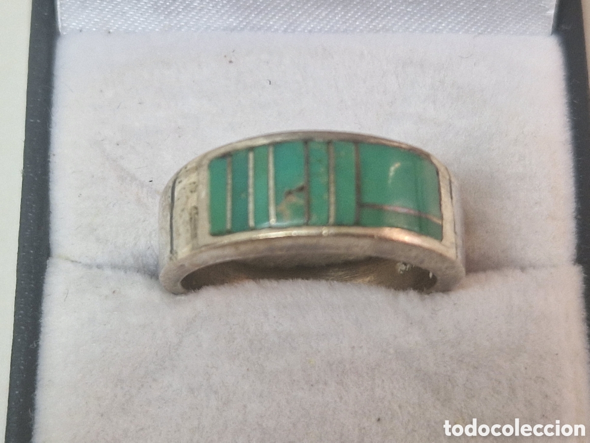 Joyeria: ANILLO DE PLATA DE LEY MALAQUITA - Foto 2