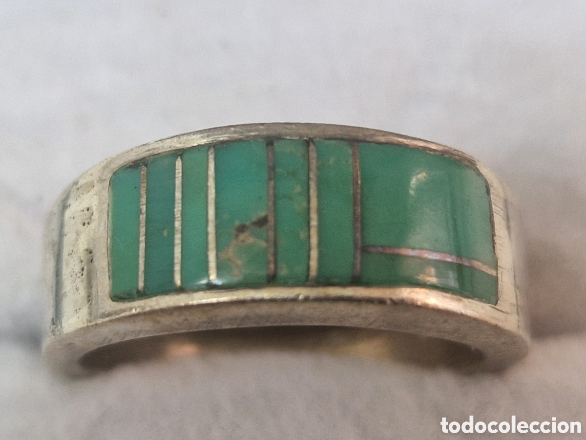 Joyeria: ANILLO DE PLATA DE LEY MALAQUITA - Foto 4