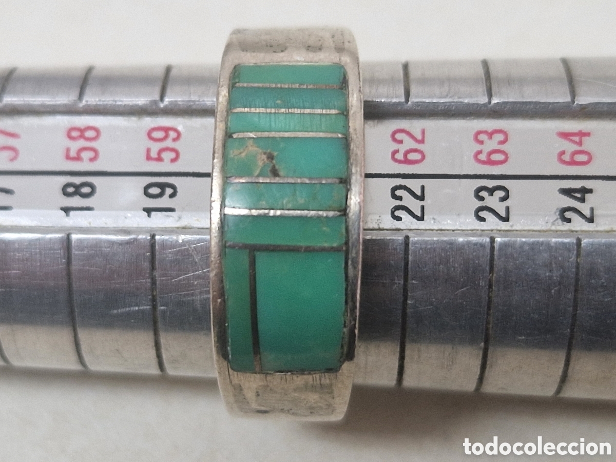 Joyeria: ANILLO DE PLATA DE LEY MALAQUITA - Foto 7