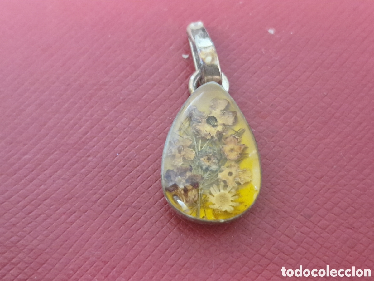 Joyeria: COLGANTE DE PLATA Y AMBAR DE FLORES - Foto 3