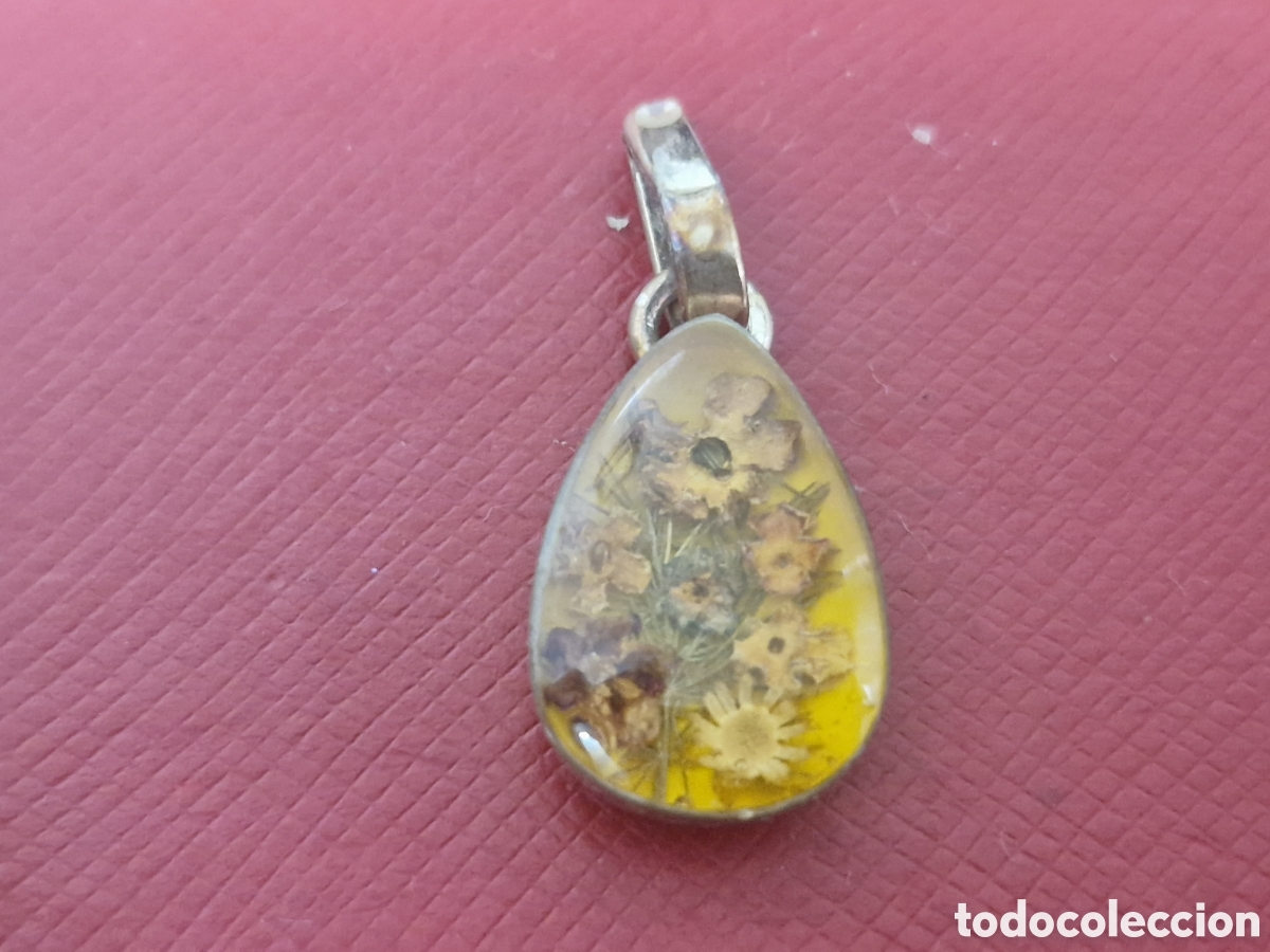 Joyeria: COLGANTE DE PLATA Y AMBAR DE FLORES - Foto 4