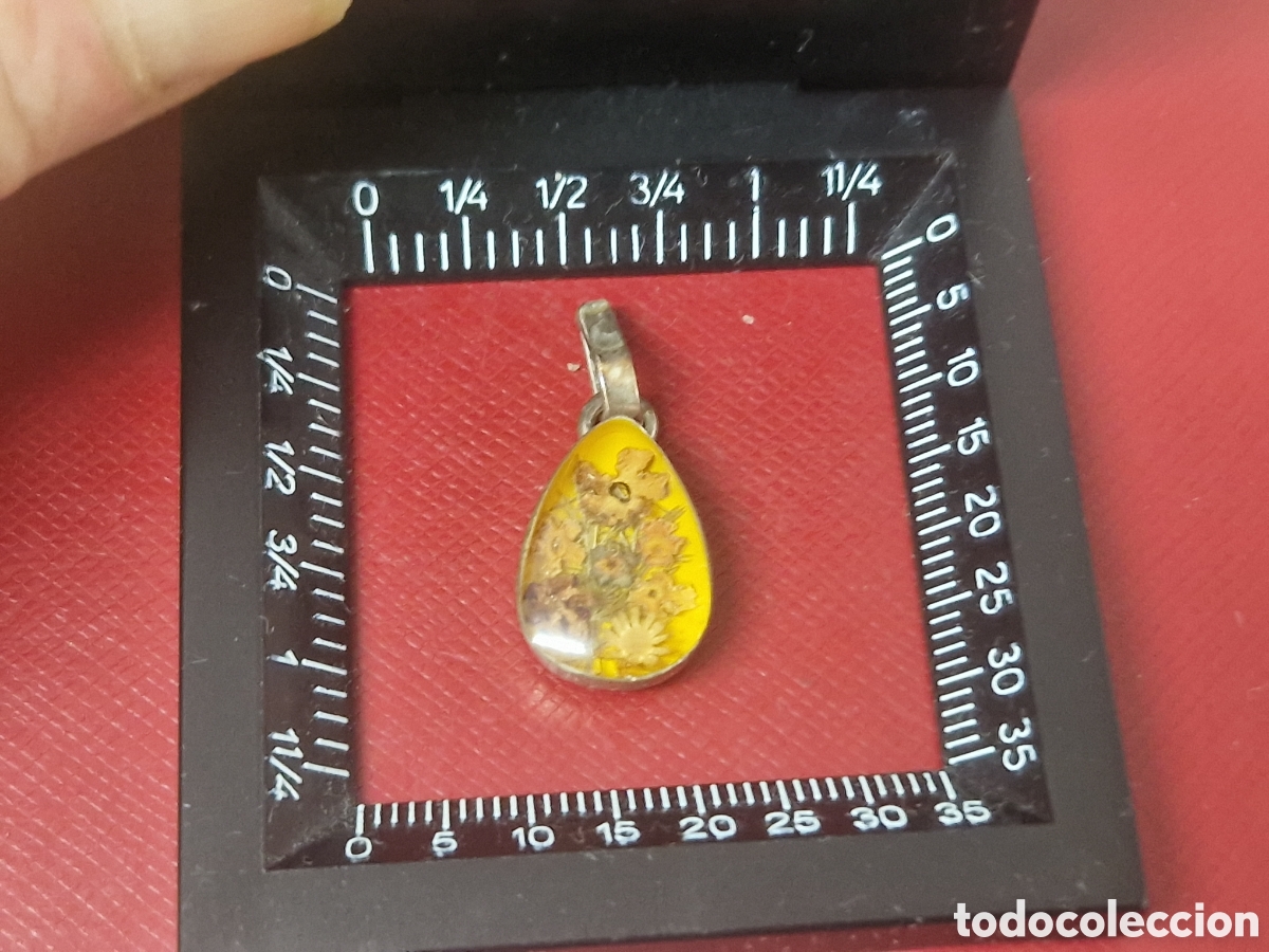 Joyeria: COLGANTE DE PLATA Y AMBAR DE FLORES - Foto 6