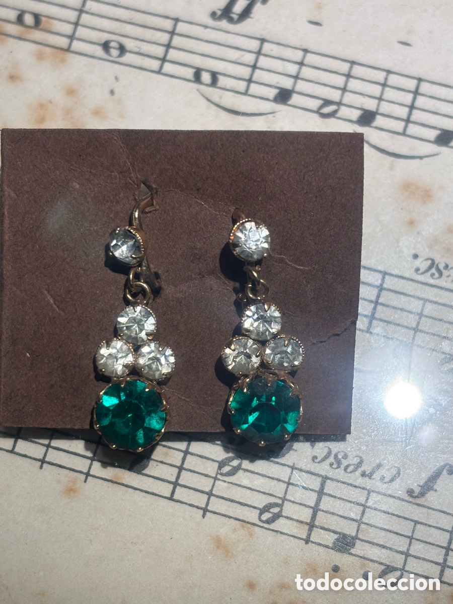 Joyeria: PENDIENTES ANTIGUOS 1930~50&rsquo;s - Foto 7