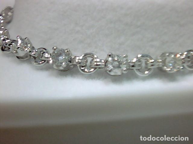 Joyeria: pulsera oro blanco 18 kts y diamantes - Foto 1