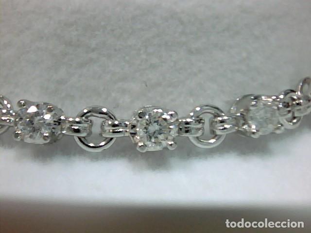 Joyeria: pulsera oro blanco 18 kts y diamantes - Foto 5