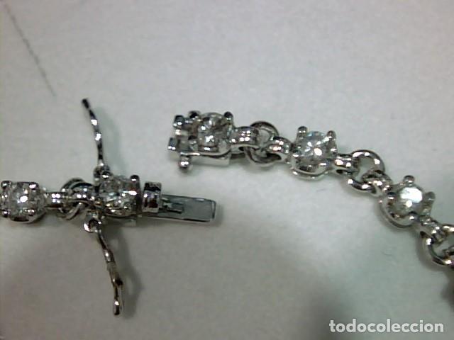 Joyeria: pulsera oro blanco 18 kts y diamantes - Foto 6