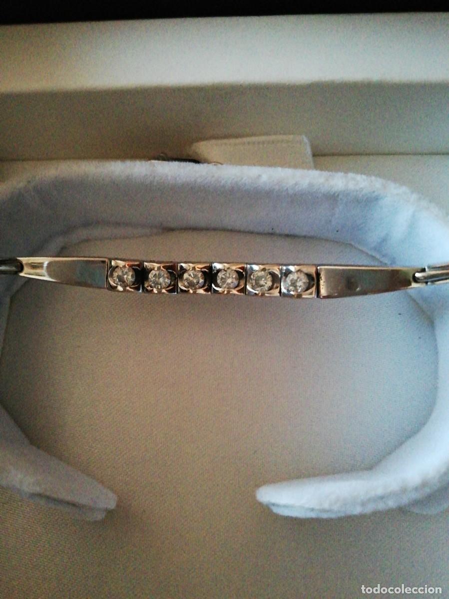 Joyeria: Pulsera de oro blanco y brillantes blancos - Foto 1