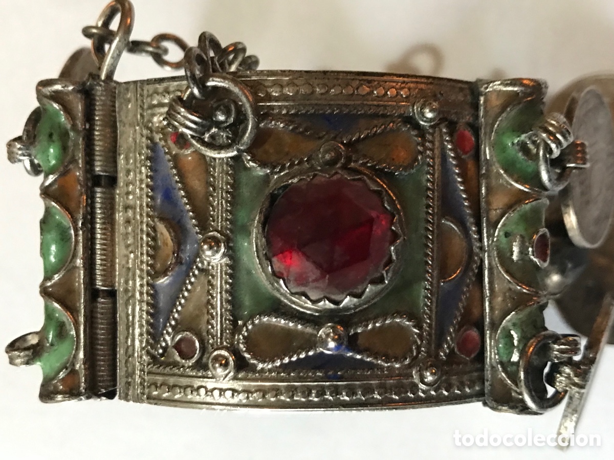 Joyeria: Pulsera ber&eacute;ber con monedas, metal - Foto 2