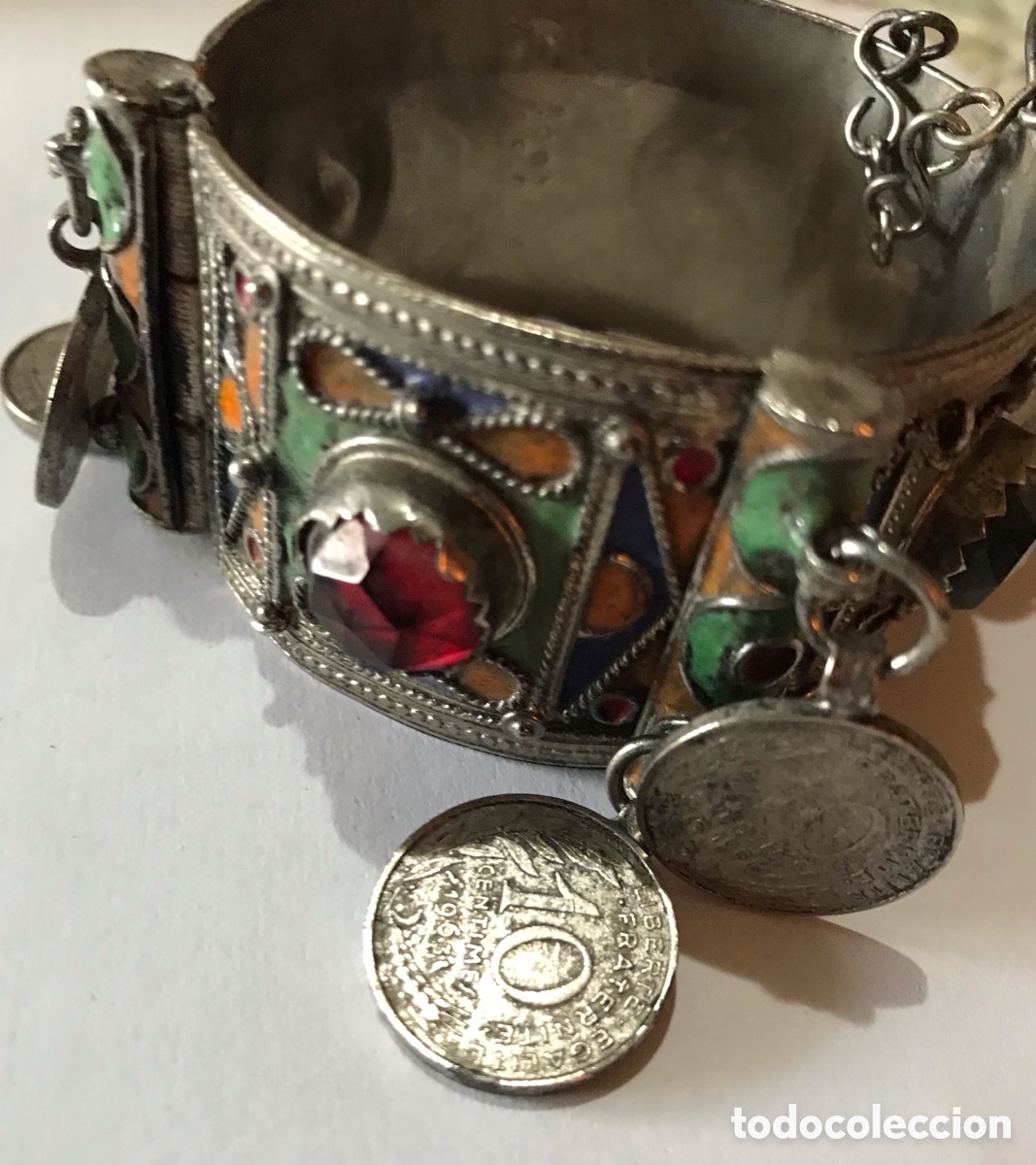Joyeria: Pulsera ber&eacute;ber con monedas, metal - Foto 5