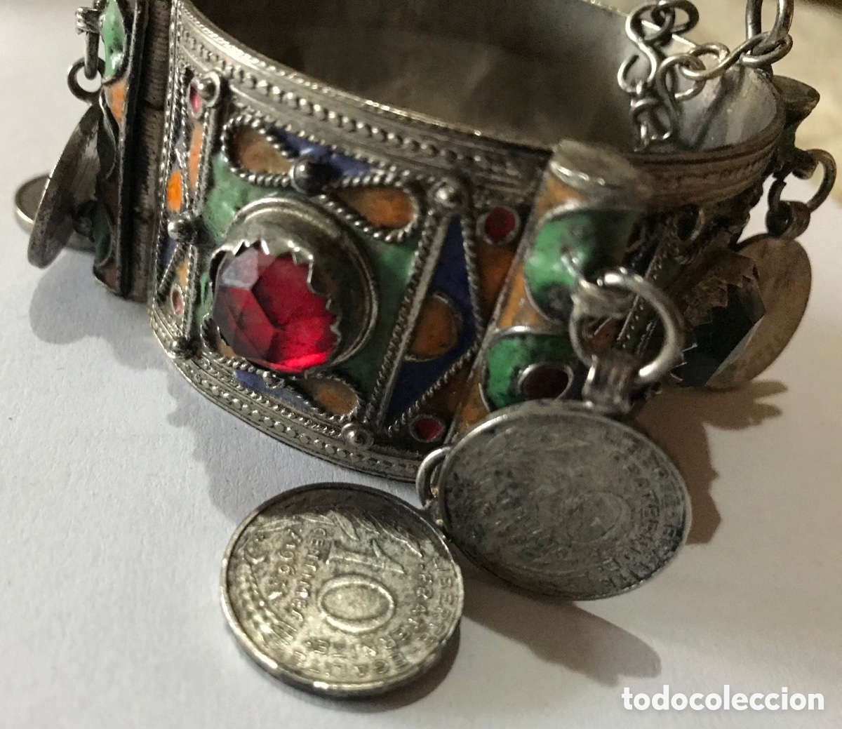 Joyeria: Pulsera ber&eacute;ber con monedas, metal - Foto 6